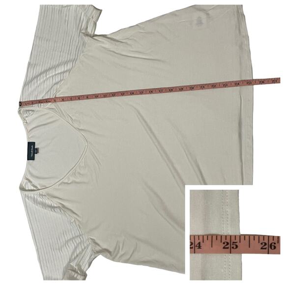 Modcloth Sporty Vibes Knit Top - Ivory - 1X - Picture 6 of 11